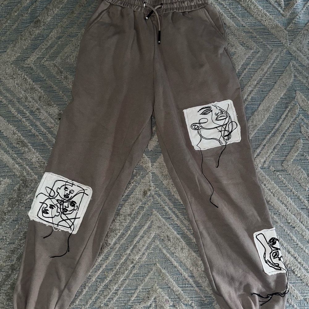 Taupe Artistic SweatPants